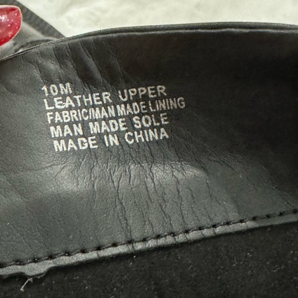 NEW Gianni Bini Ryedderr Leopard Block Heel Combat Boots BlackRed LaceUp 10 - Picture 4 of 16